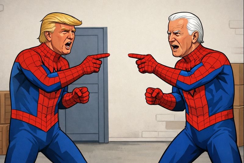Un médico habla de Trump y el “tranquilos” esta vez no aparece por ningún lado 2 biden trump spiderman