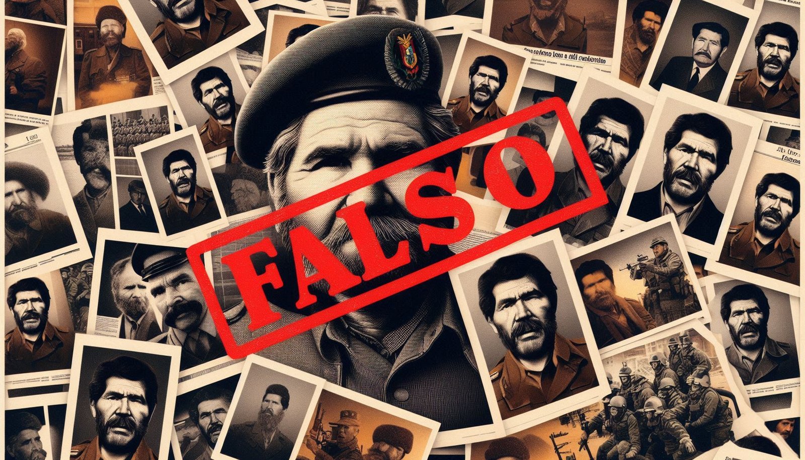 Collage de imágenes falsas difundidas como prueba de una detención