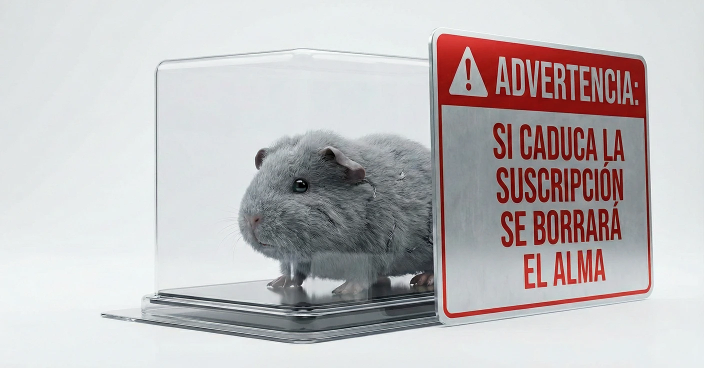 Casio Moflin en caja precintada con etiqueta de advertencia: Suscripción caducada alma borrada