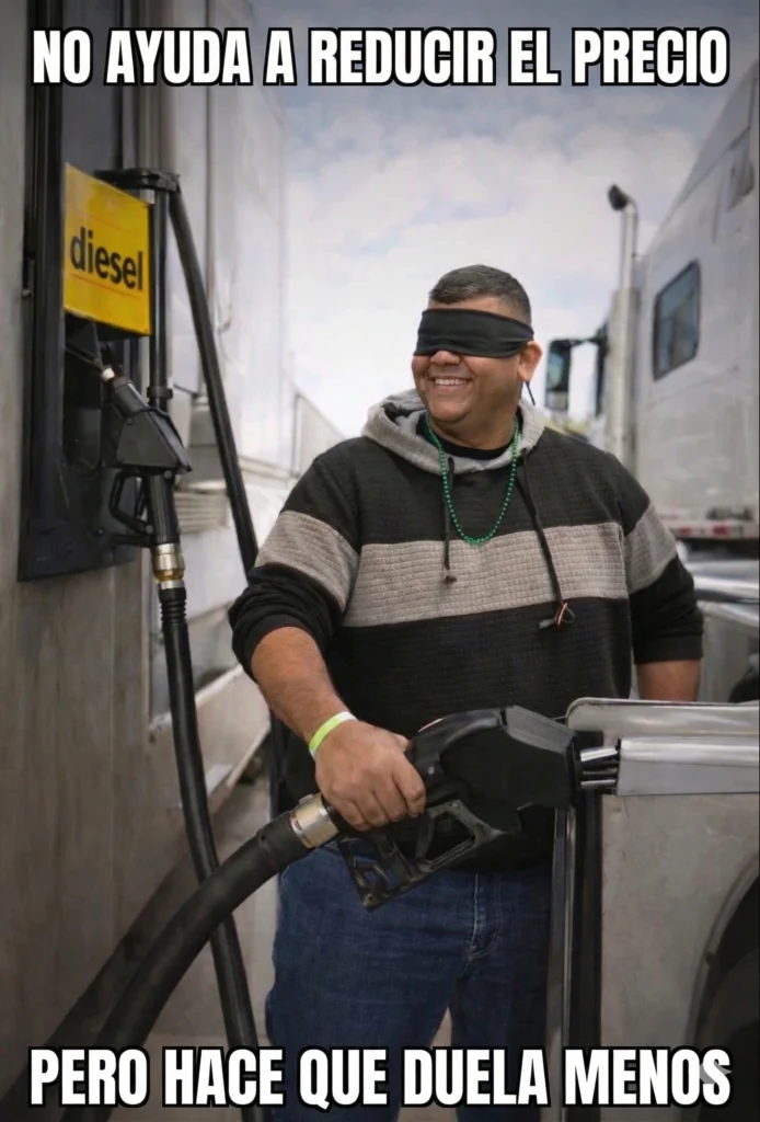 ¿Ahora quien es el tonto del coche electrico? 2 meme venda ojos precio gasolina