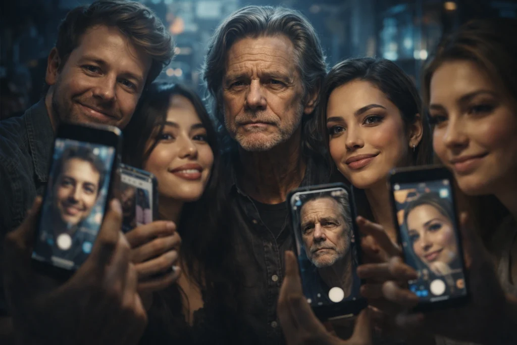 La conspiración del clon Jim Carrey explota en internet tras su aparición en los Premios César 8 usuarios de redes sociales usando filtros de belleza frente a una persona mayor sin filtros