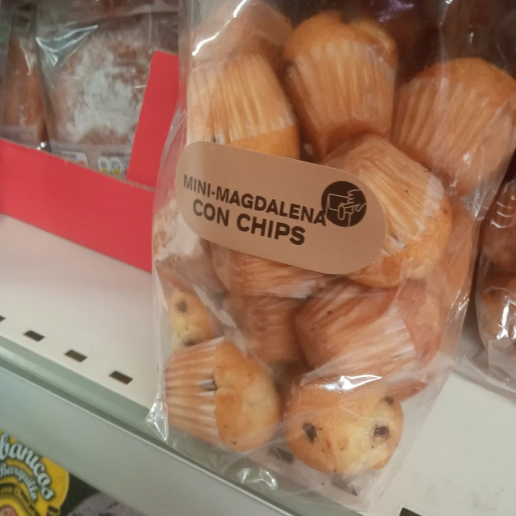 bolsa mini magdalenas con chips