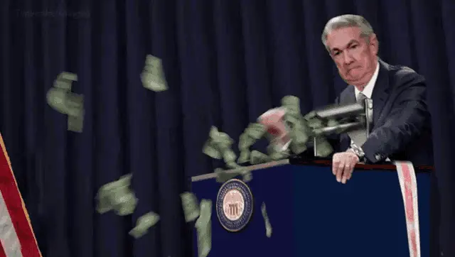 powell imprimiendo dinero