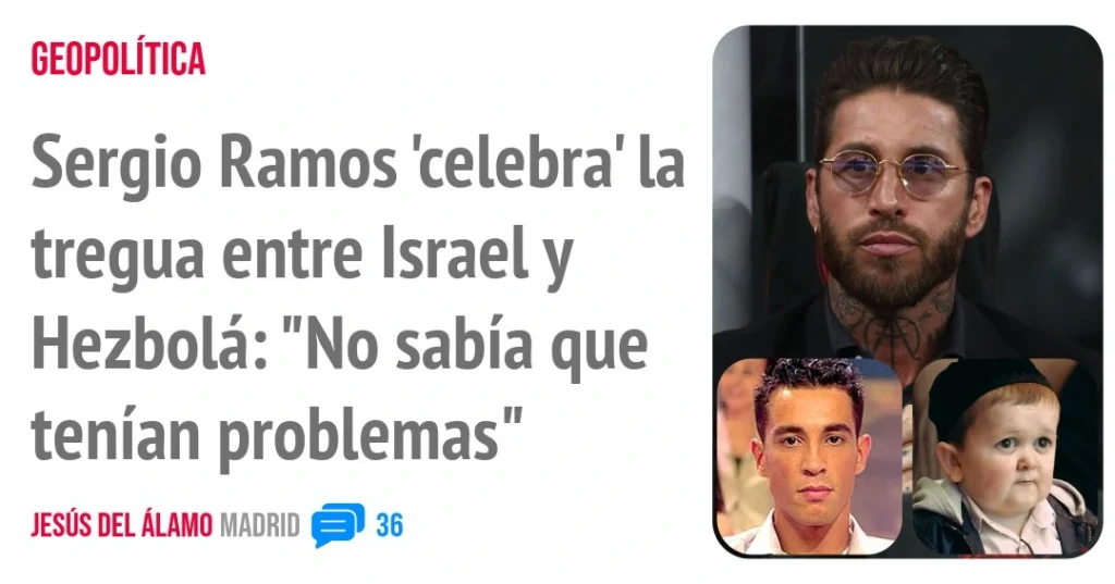 sergio ramos noticia israel hezbola
